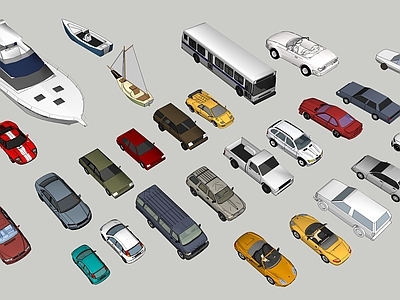 汽车 轿车 游艇 船 大巴 跑车