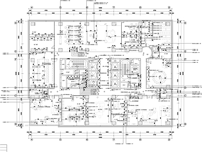 整体办公空间 整体办公楼施工图