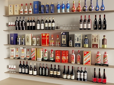 现代简约酒具 酒 红酒 葡萄酒 茅台酒 酒盒酒杯酒瓶