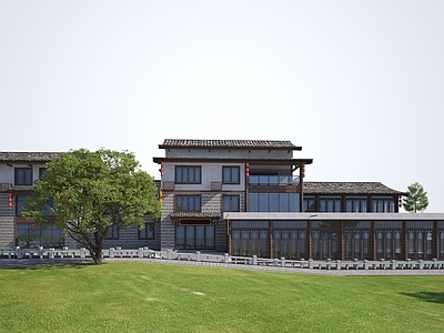 中式古建餐饮建筑