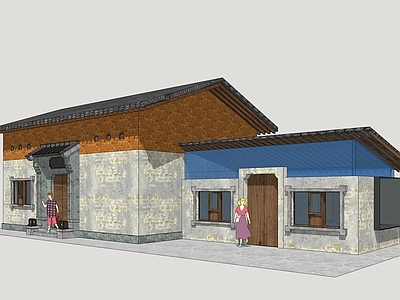 中式民宿建筑 乡村民宿 民居改造民宿 民宿建筑