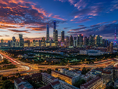 现代城市HDR
