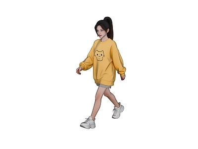 雕塑摆件 时尚人物 女性 美女 女人 手办