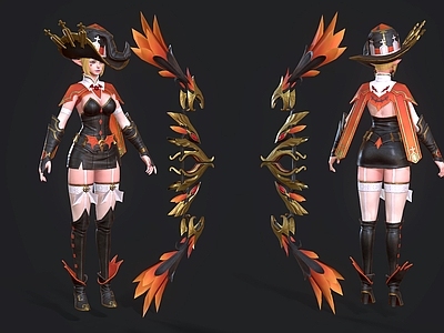 null虚拟人物 游戏女战士 游戏角色 动漫人物