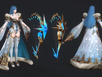 null虚拟人物 游戏角色 游戏女战士 游戏人物