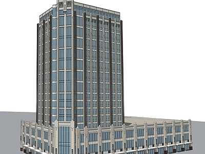 现代主义商业综合体景观 Adeco 高层酒店 商业