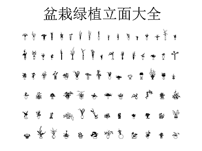 绿植 盆栽绿植立面大全