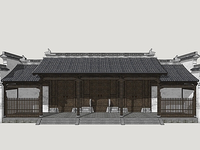中式古建古建筑 古建筑民居 园林古民居 民居建筑 园林景观建筑