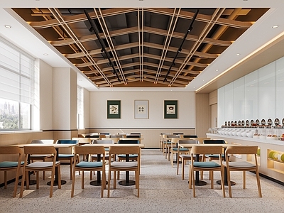 现代简约自助餐厅 餐厅