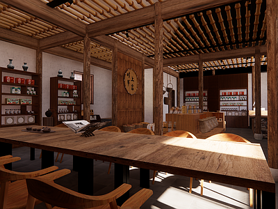 新中式店铺 售卖厅 乡村改造 农产品售卖 农产品展示中心 文创空间