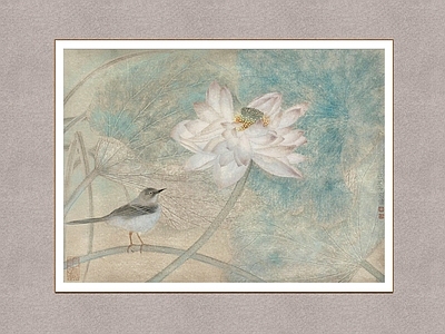 中式挂画 花鸟画 工笔画 装饰画