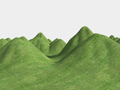 极简缓坡山体 群山山脉 山体 山地公园 公园景观 微地形