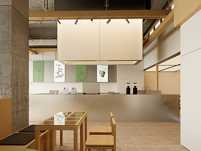 原木风咖啡厅 韩系咖啡店