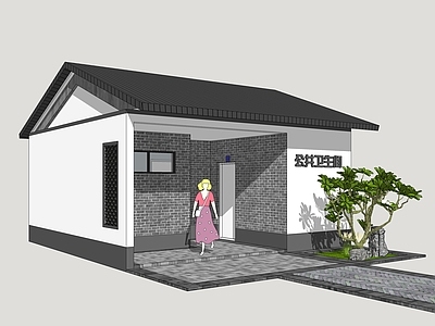 新中式小公建 乡村公厕 公共卫生间 旅游厕所