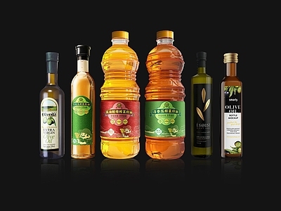 现代简约酒水食物 调味品 老抽 香油 菜籽油 食用油