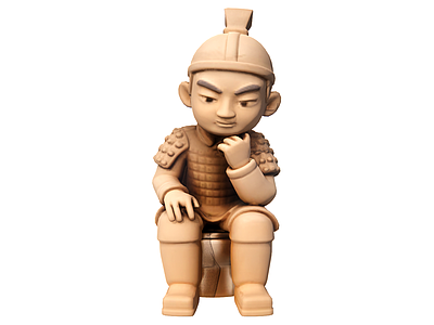 中式雕塑摆件 兵马俑