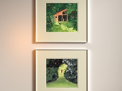 现代简约挂画组合 现代儿童画