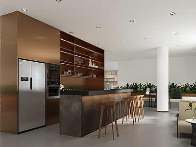 意式极简茶水间
