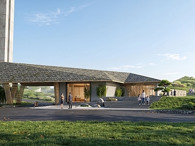新中式景观小公建