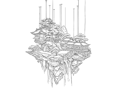 综合植物图库 新中式松树 新中式庭院景观