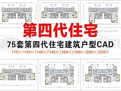 住宅楼建筑 第四代住宅 洋房户型 汽车上楼户型 创意户型 空中花园