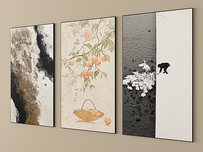 新中式组合画 挂画装饰画