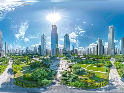现代城市HDR