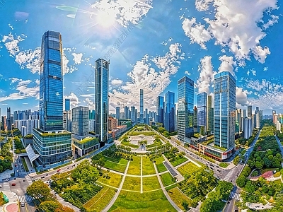 现代城市HDR