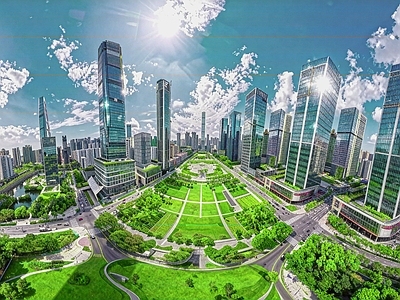 现代城市HDR