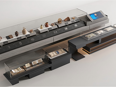 现代简约商展器材展示台