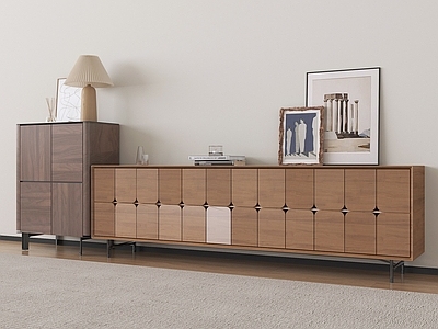 意式极简电视柜 柜子整体柜餐边柜 储物柜入户玄关柜