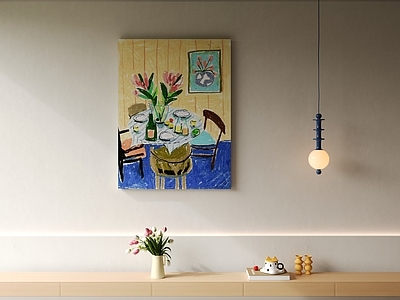 奶油风挂画 艺术挂画 孟菲斯挂画 挂画 奶油风挂画 多巴胺风格挂画