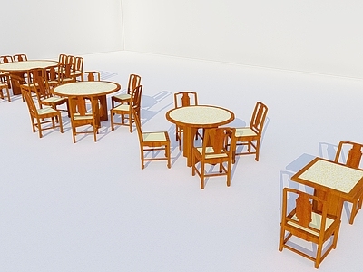 中式餐桌椅 餐桌组合