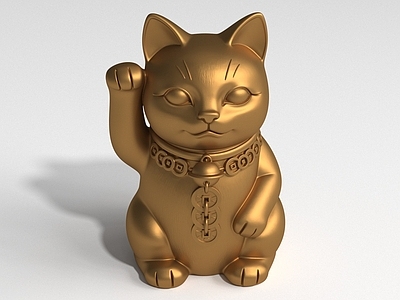中式雕塑摆件 雕塑摆件 招财猫 中式雕塑 雕像 家具摆件
