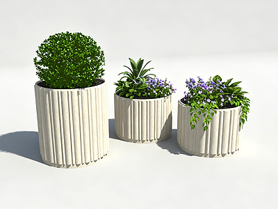 极简绿植摆件 花箱 绿植摆件