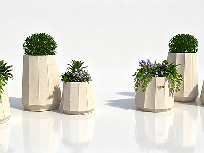 极简绿植摆件 花箱 外摆 现代花钵