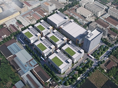 产业园建筑 现代产业园 智造产业园 产业园 厂房 产业园图纸
