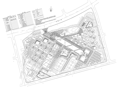 校园景观 大学校园平面 大学校园总图 校园总图