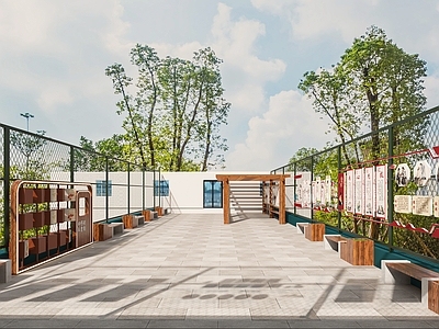 新中式廊架空间