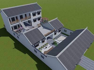中式民宿建筑