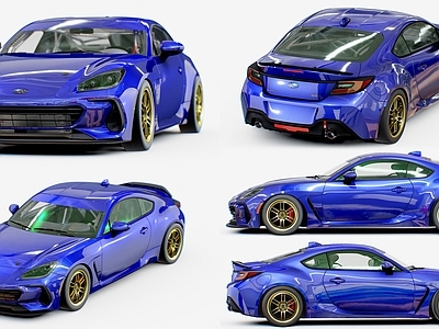 汽车 斯巴鲁BRZ 性能车 改装车 汽车组合 老式性能车brz