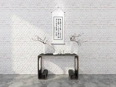新中式玄关柜 现代 新中式 玄关装饰柜