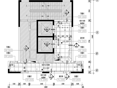 住宅楼建筑 住宅电梯间装修图
