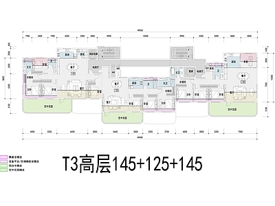住宅楼建筑 T3大高层住宅 四代住宅 高赠送率