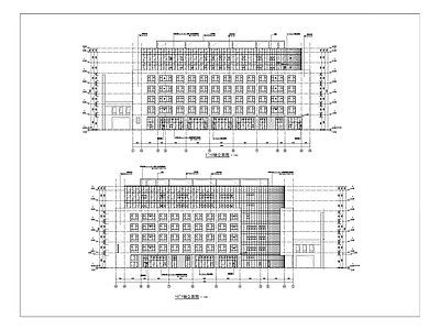 办公楼建筑 工程训练中心 建筑施工图