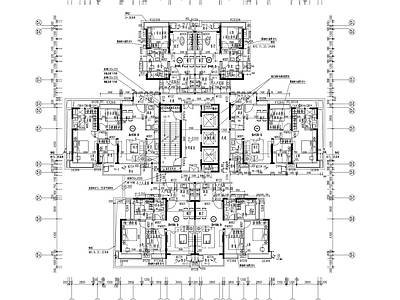 住宅楼建筑 住宅塔楼图纸