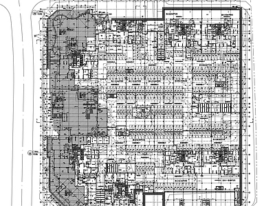 住宅楼建筑 住宅小区地下室