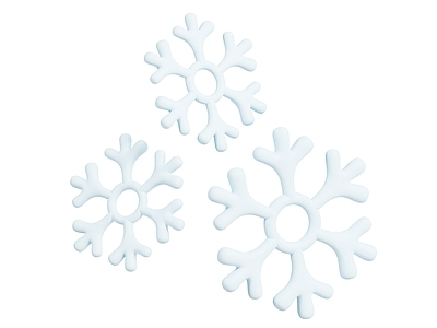 极简摆件组合 卡通雪花 动漫雪花 冬季装饰品