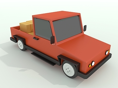 汽车 卡通 交通工具 小型斗货车