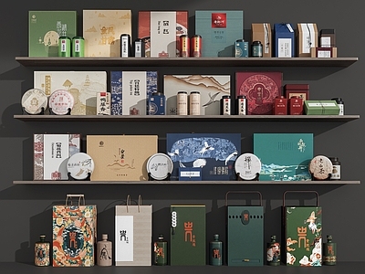 新中式其他商展器材 礼品包装袋 展示用品 特产茶叶